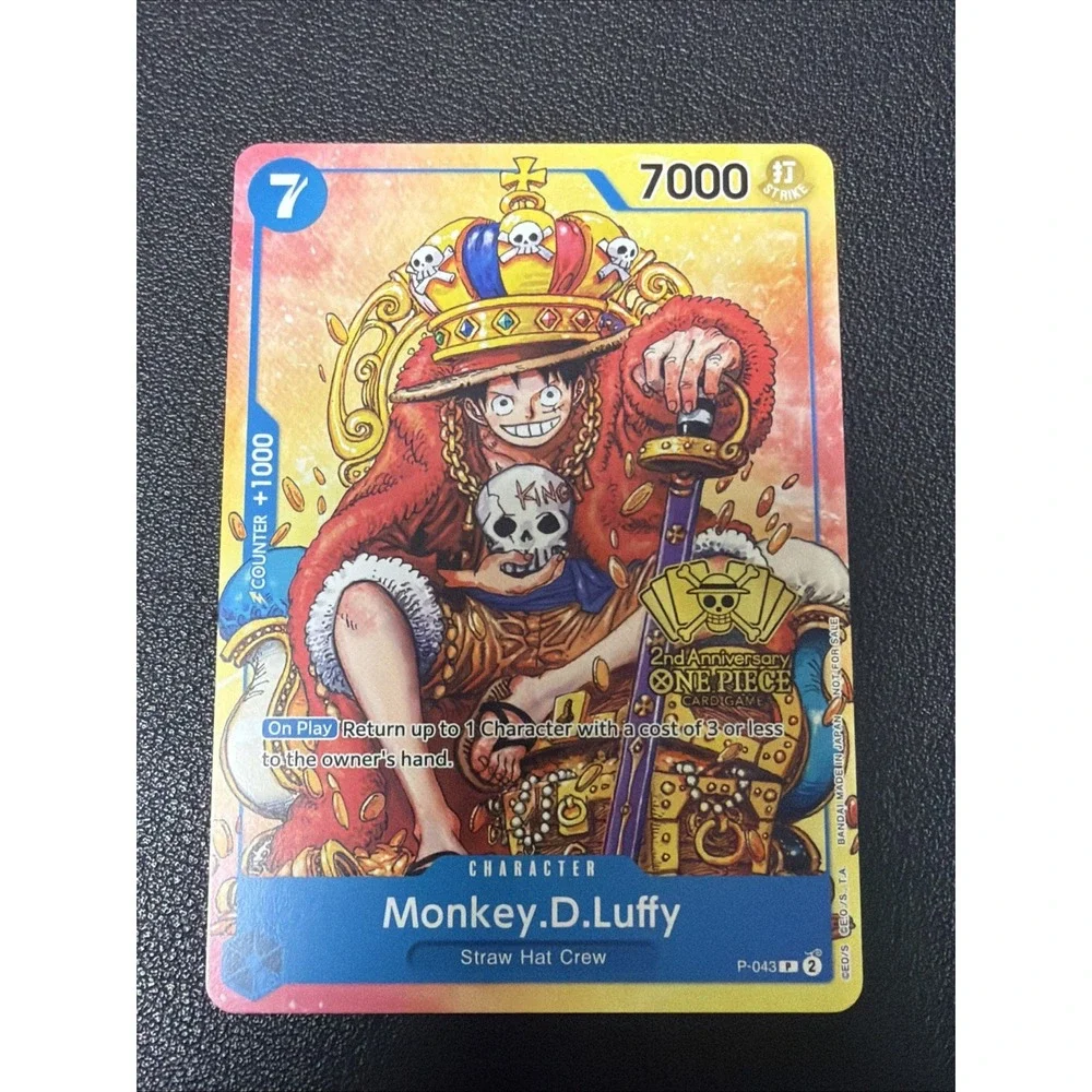 2024 One Piece 2nd Anniversary Tournament Participant Monkey D Luffy Promo Y